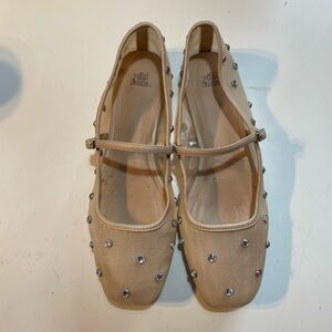 Wild Fable Rhinestone Mesh Mary Jane Flats
